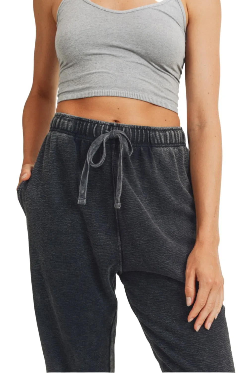 Mono B Mineral Wash Jacquard Joggers KP11618