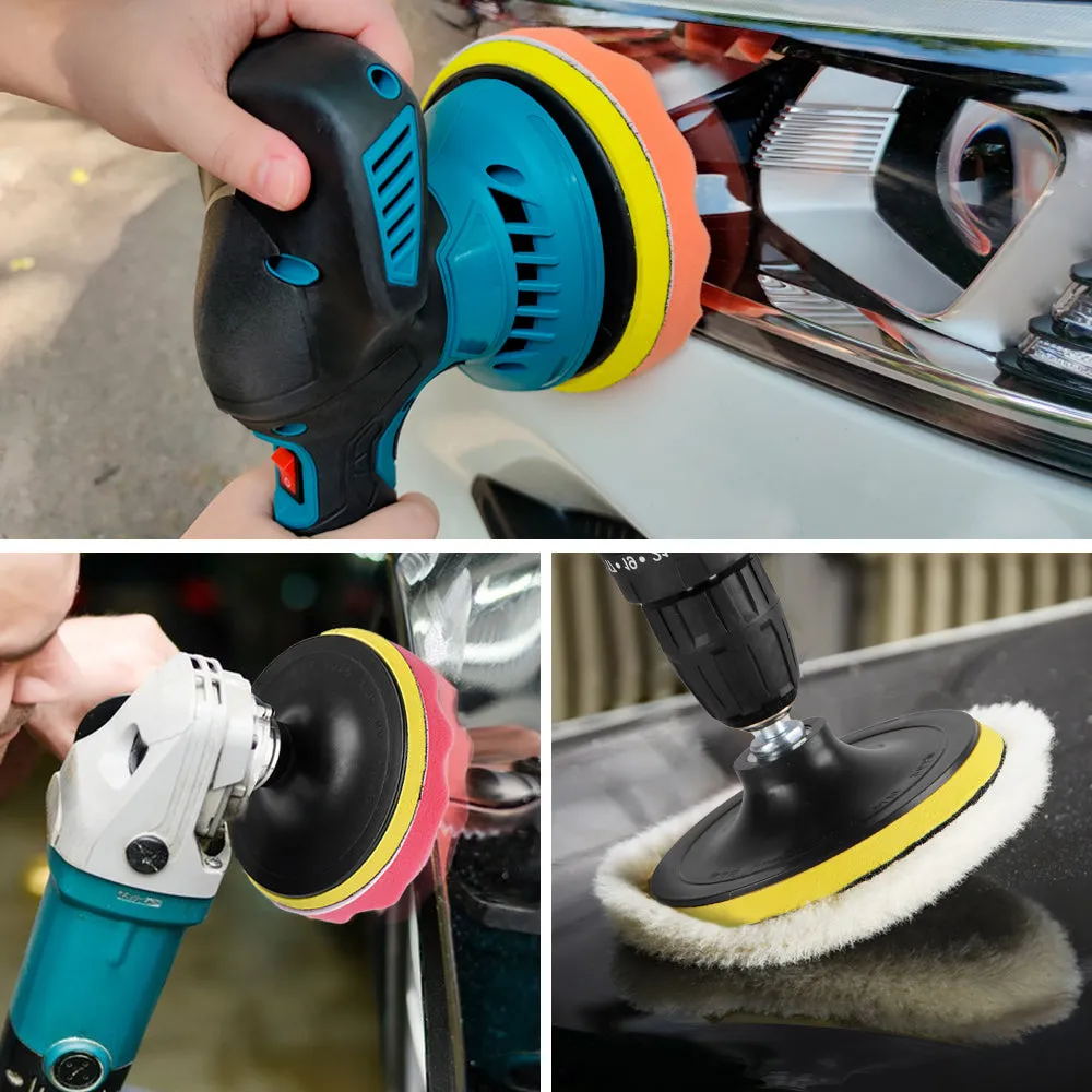 ONEVAN 5/6/7 Inch Car Polishing Beauty Kit Polishing Sponge Plate