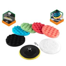 ONEVAN 5/6/7 Inch Car Polishing Beauty Kit Polishing Sponge Plate