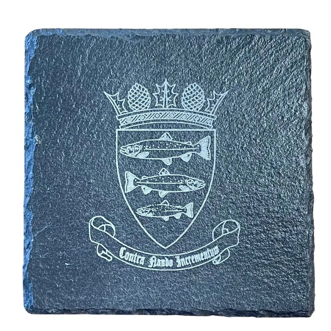 Peebles Engraved Slate Coaster