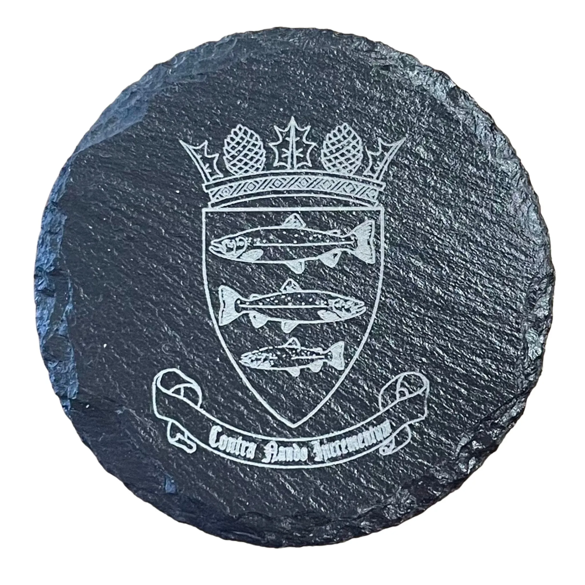Peebles Engraved Slate Coaster