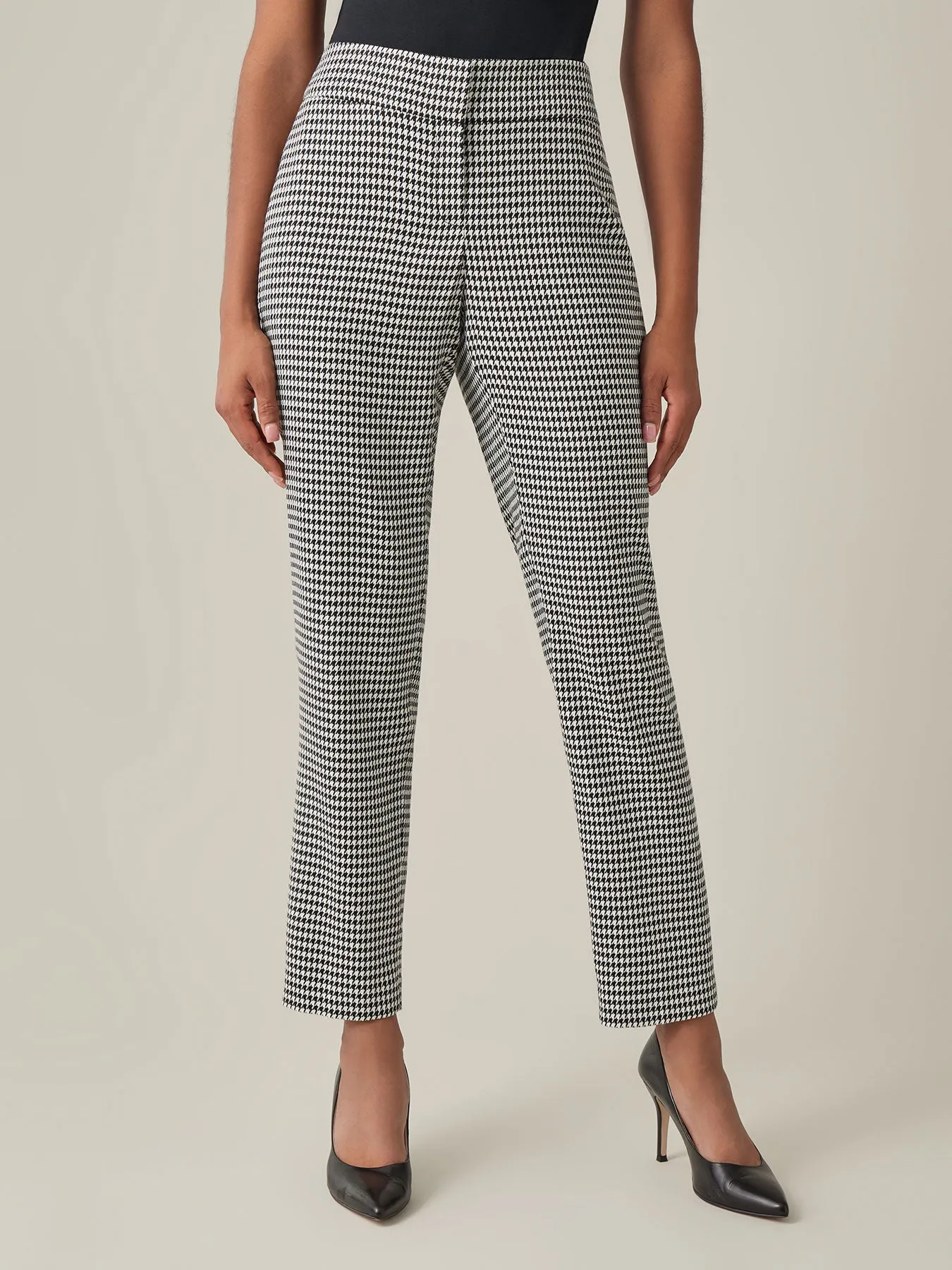 Petite Harlow Pant, Houndstooth