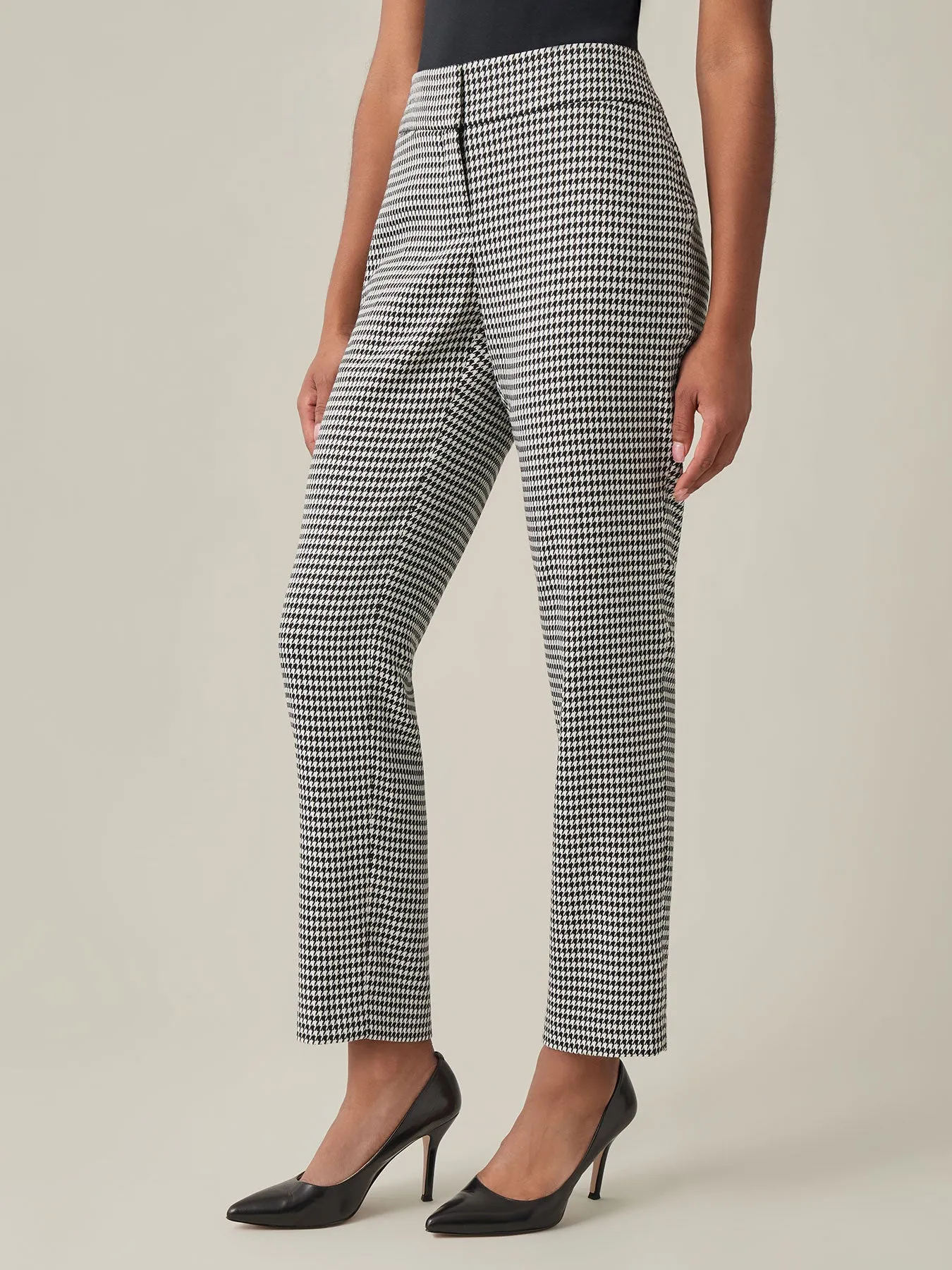 Petite Harlow Pant, Houndstooth