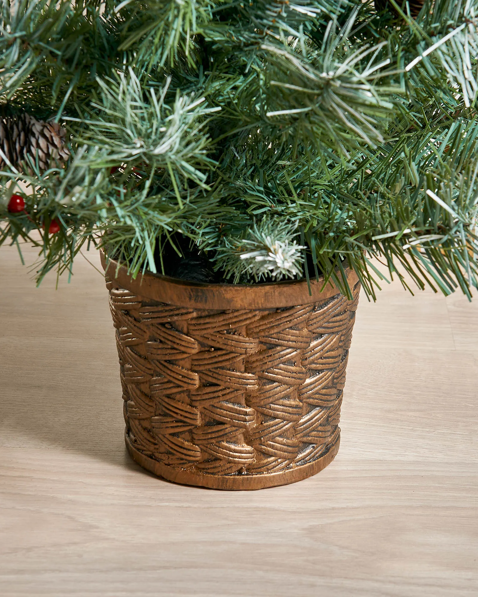 Potted Scandinavian Blue Spruce Christmas Tree, 3 ft