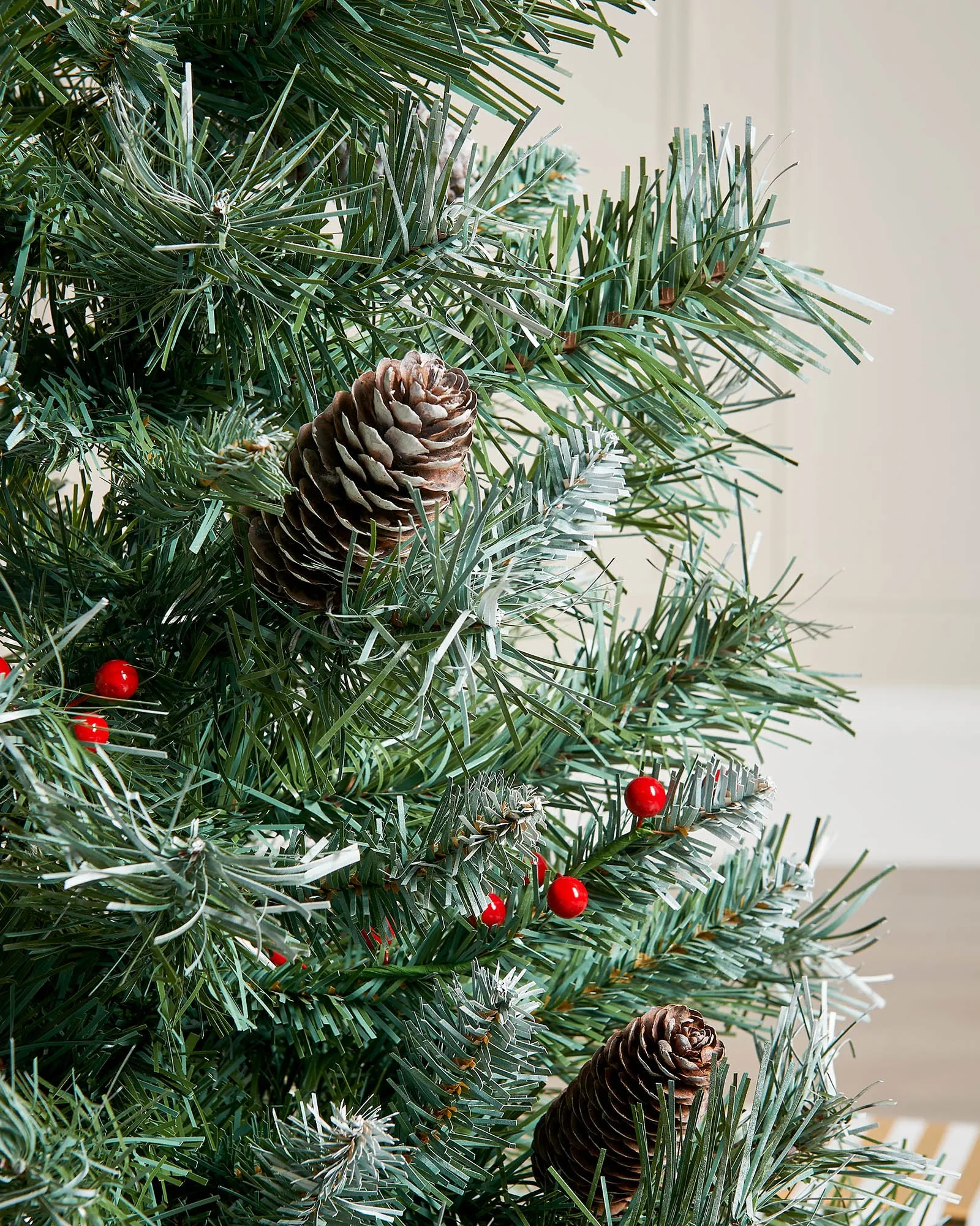 Potted Scandinavian Blue Spruce Christmas Tree, 3 ft