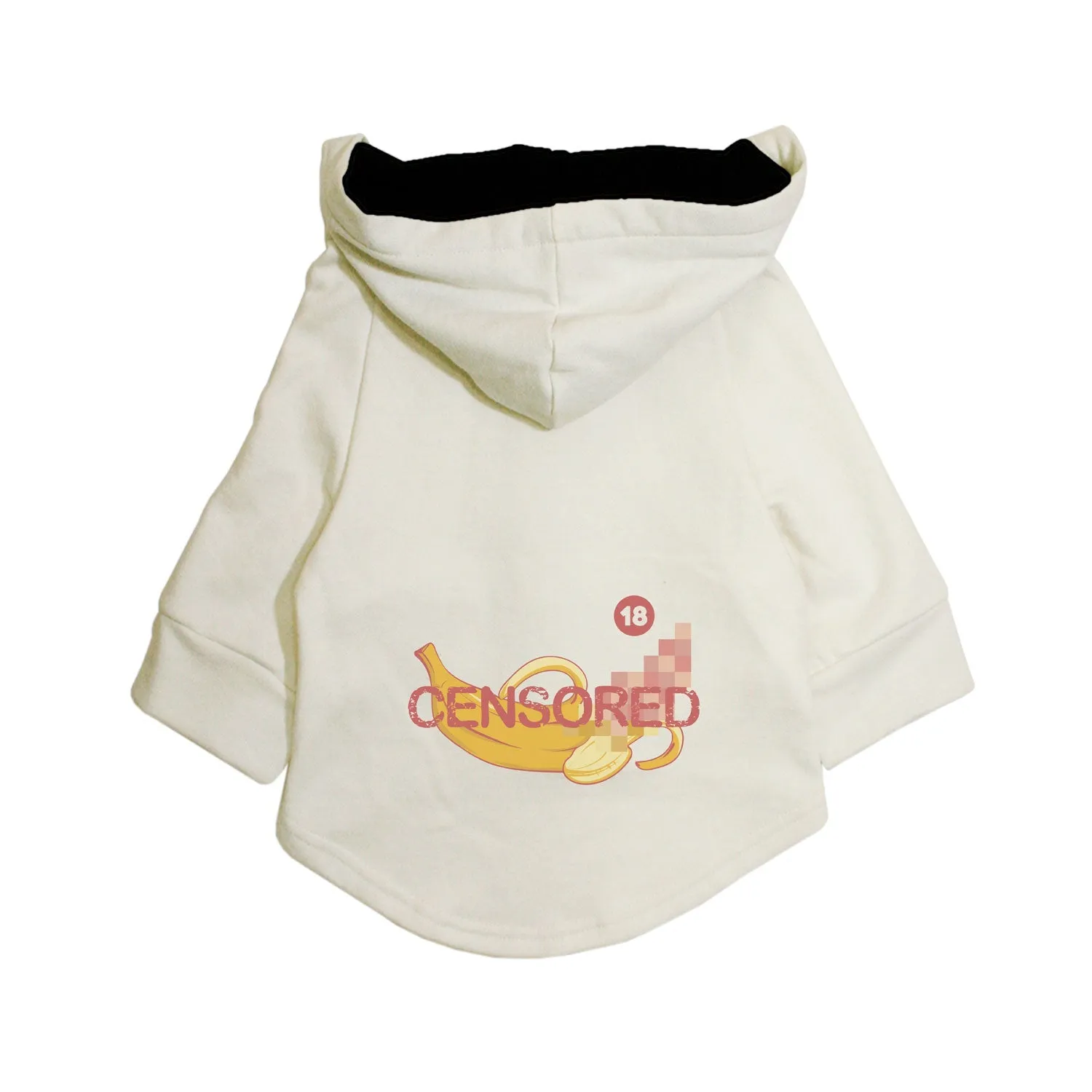"Censored" Printed Dog Hoodie Jacket