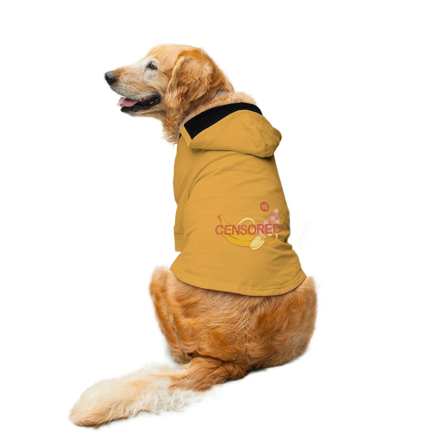 "Censored" Printed Dog Hoodie Jacket