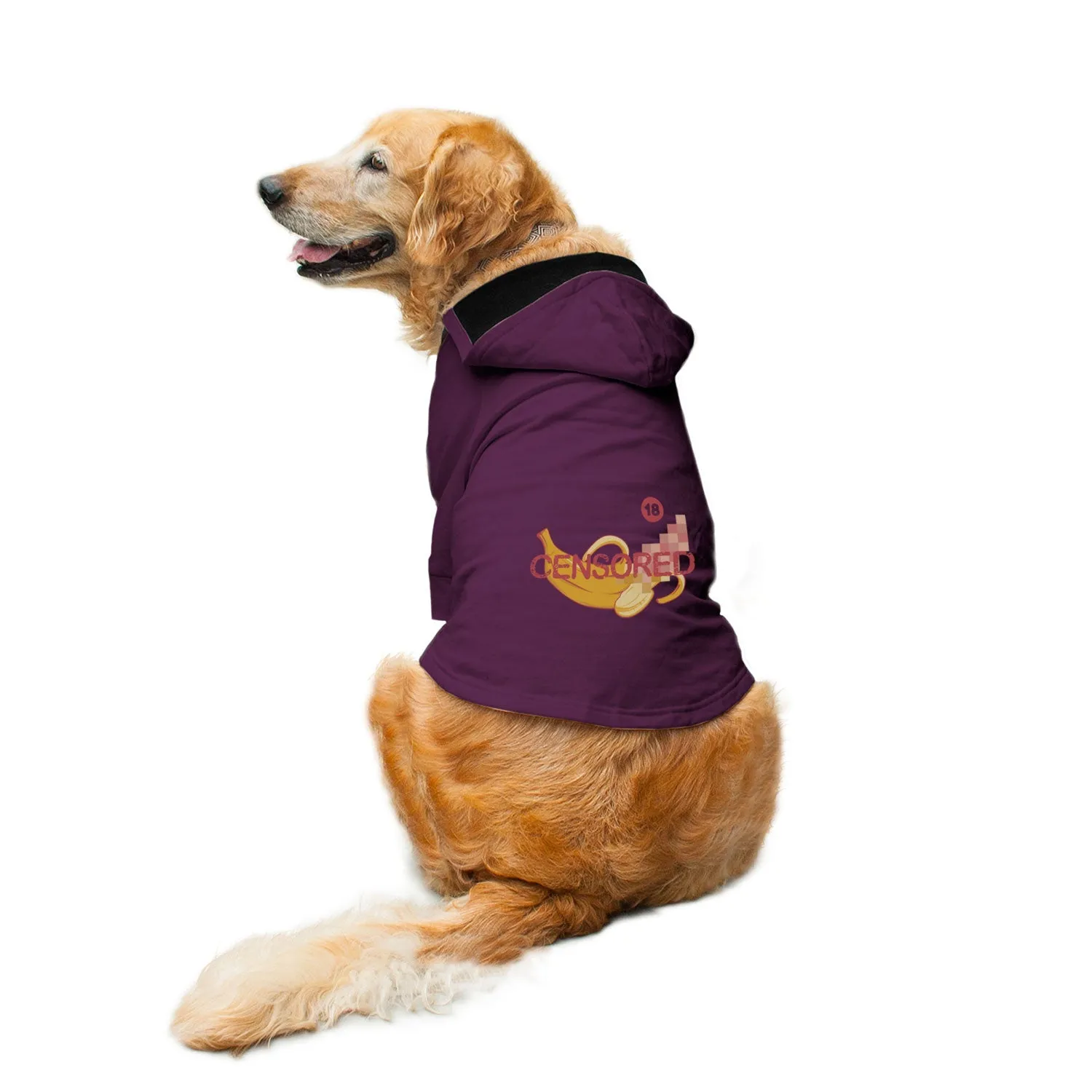 "Censored" Printed Dog Hoodie Jacket