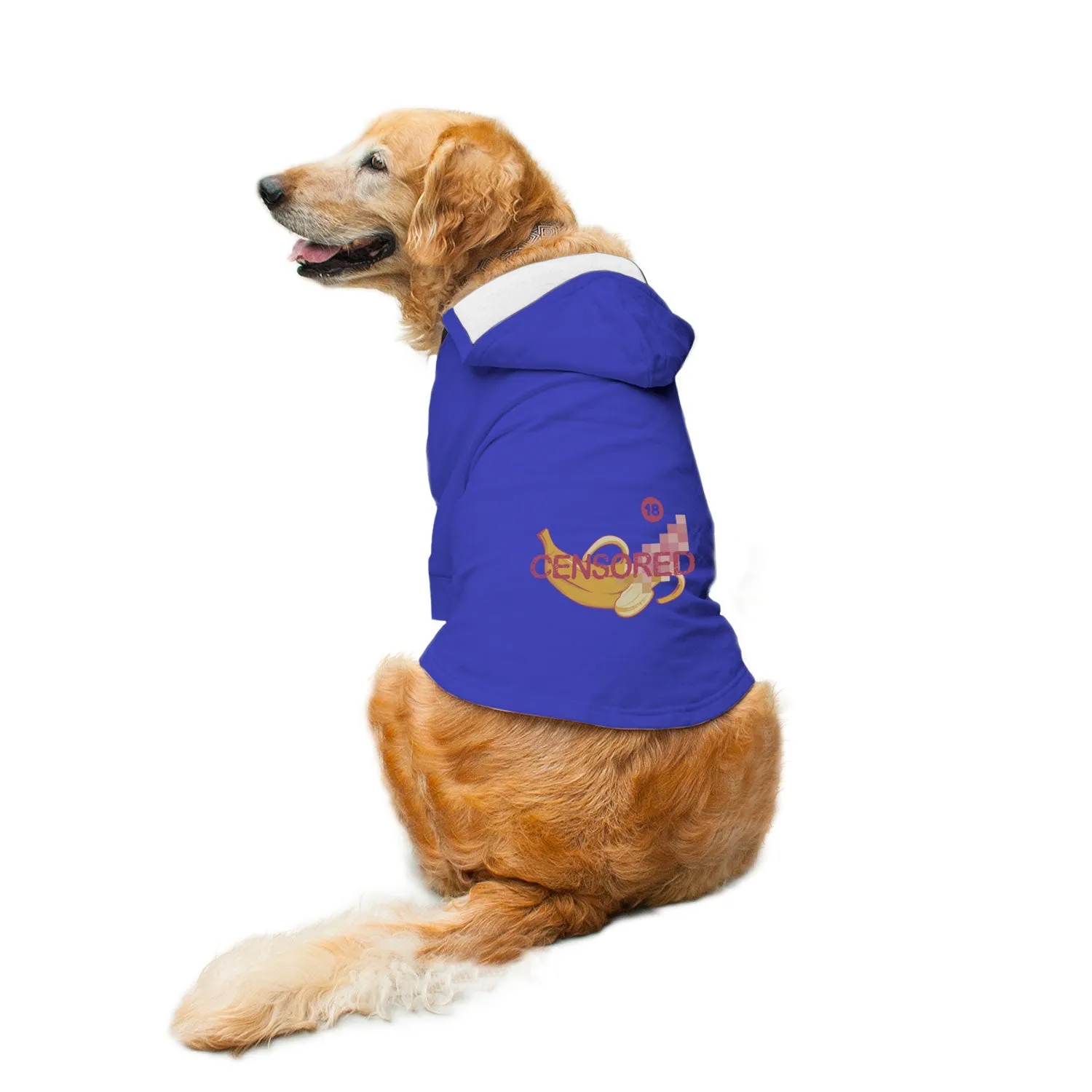 "Censored" Printed Dog Hoodie Jacket