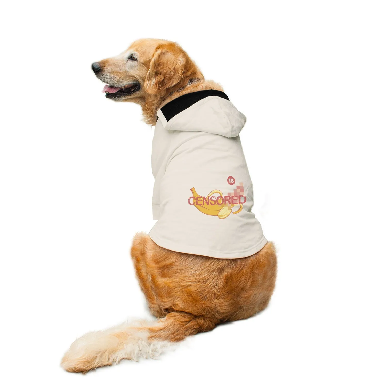"Censored" Printed Dog Hoodie Jacket