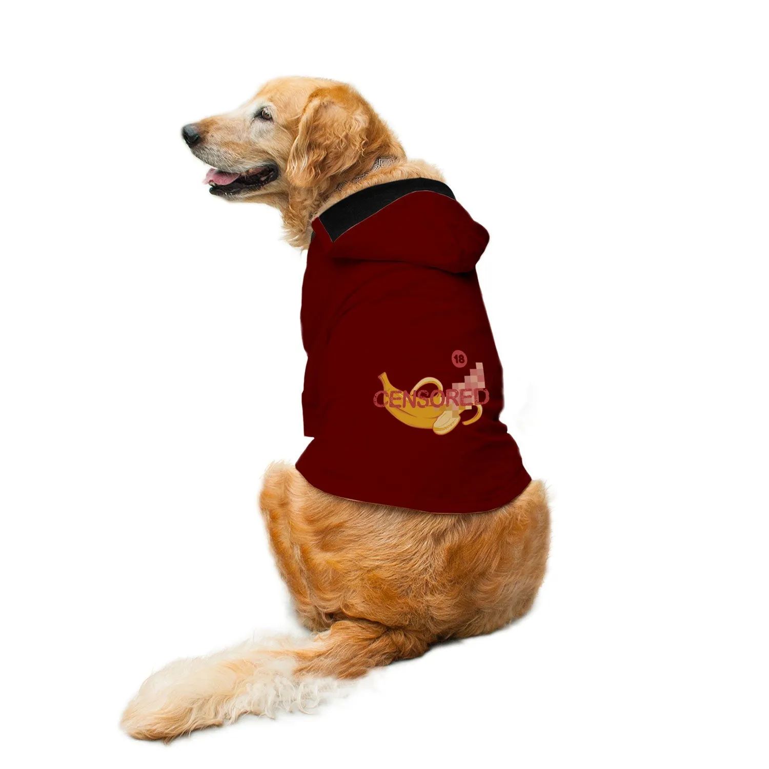 "Censored" Printed Dog Hoodie Jacket