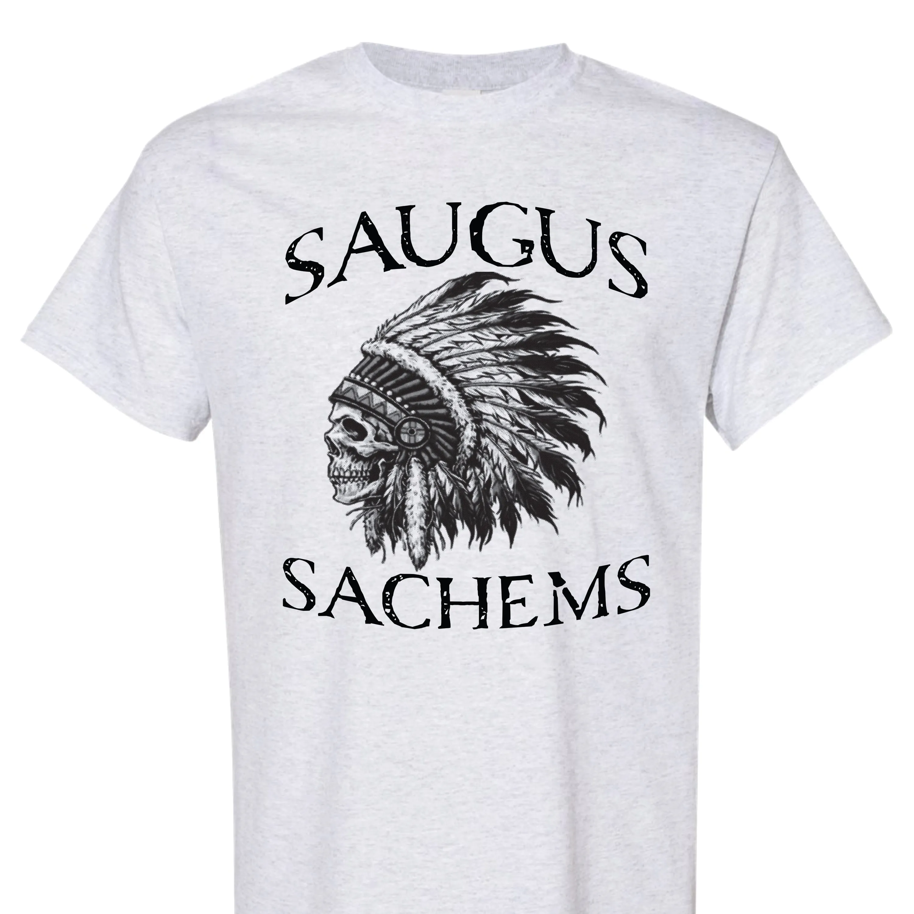 Saugus Sachems Skull - 1 color front print
