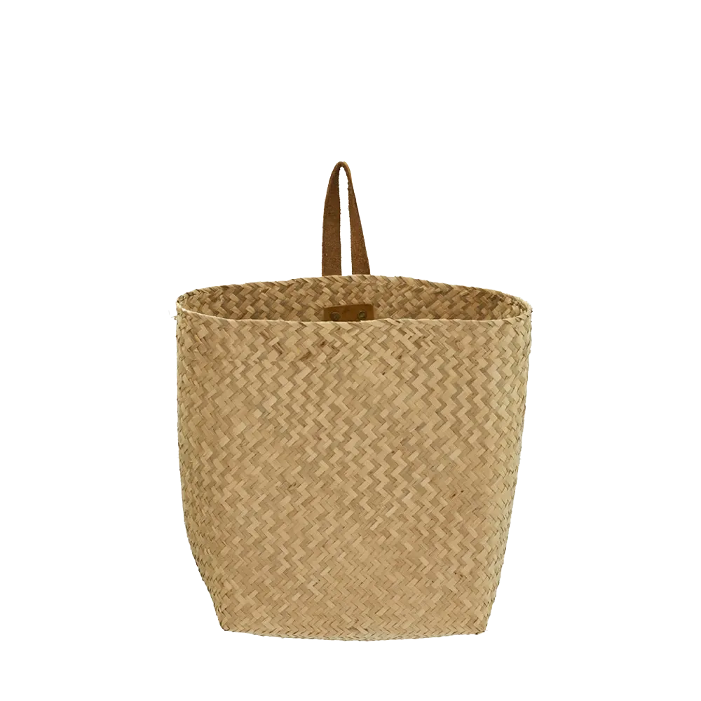 Seagrass Hanging Book Basket