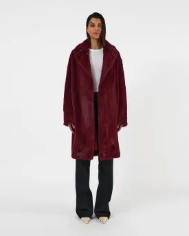 Stella Plant Based Fur Garnet