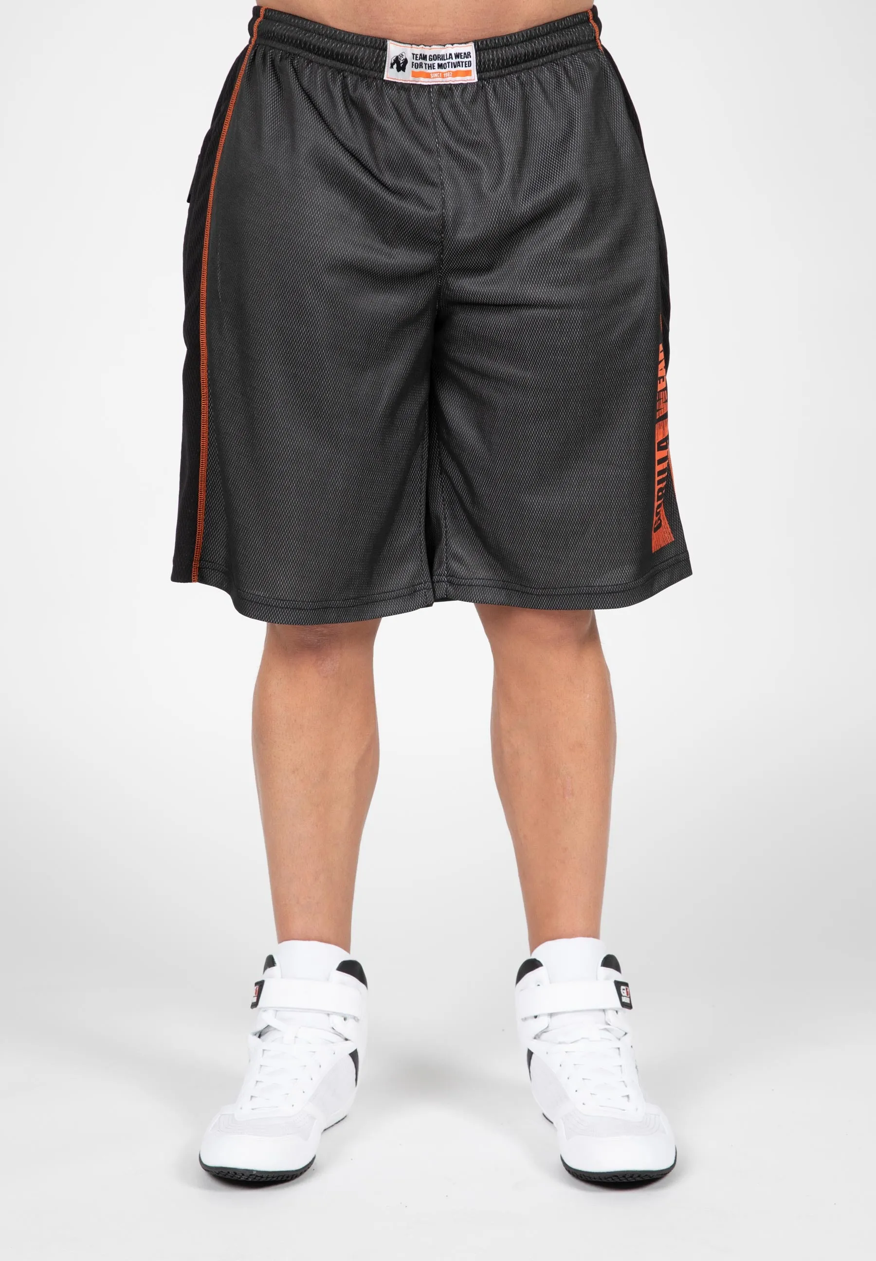 Wallace Mesh Shorts - Gray/Orange