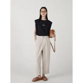 Wenkouban women fall outfit 2024 New Early Autumn Thin Texture Wide-Leg Casual Pants Straight Loose Harem Pants