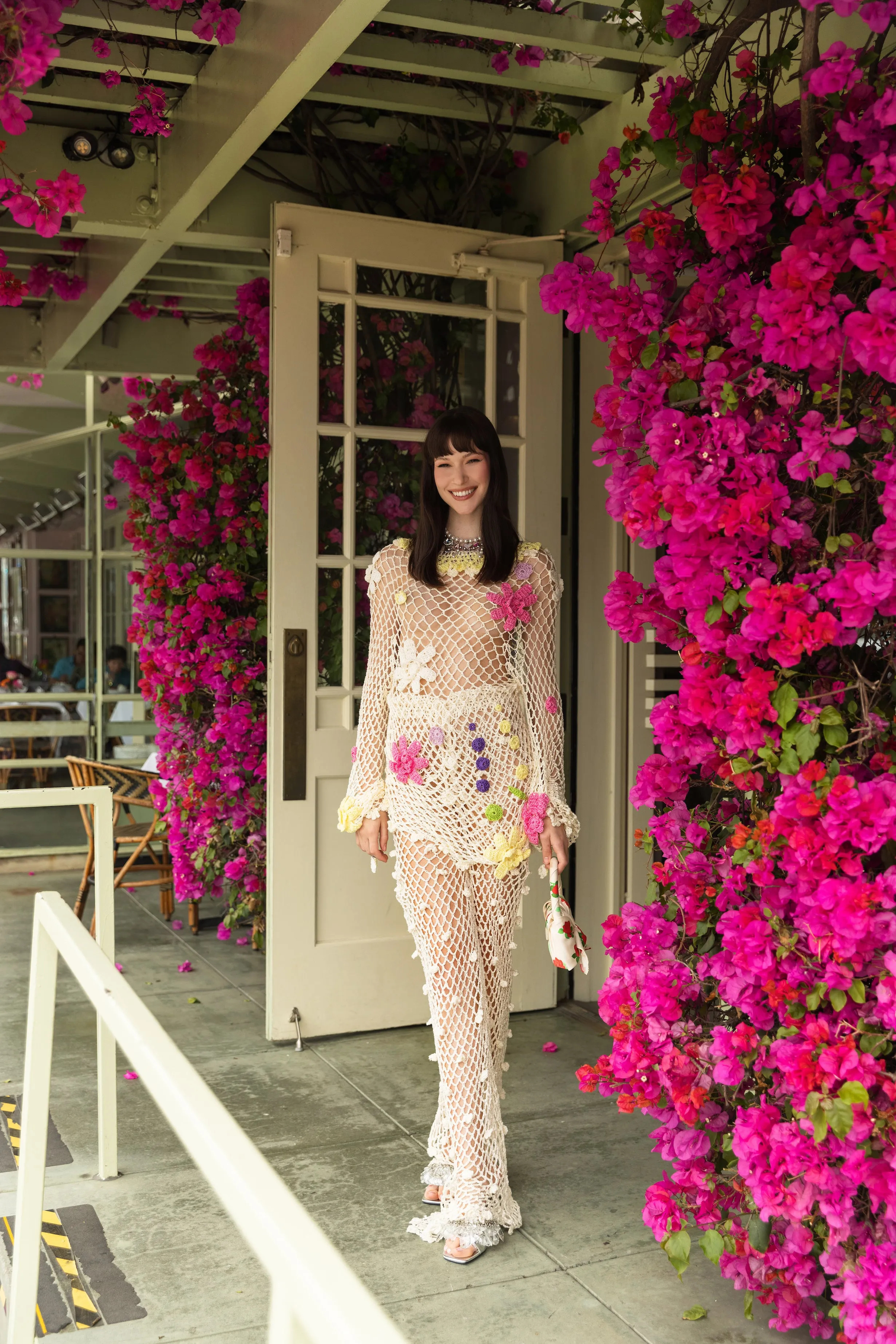 White Handmade Crochet Pants