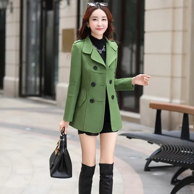 Winter Clothes Short Wool Coat Women Coat