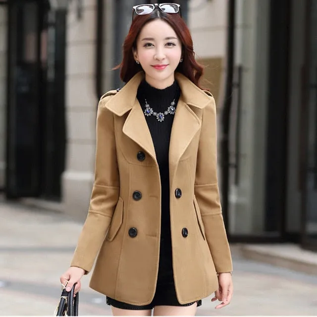 Winter Clothes Short Wool Coat Women Coat