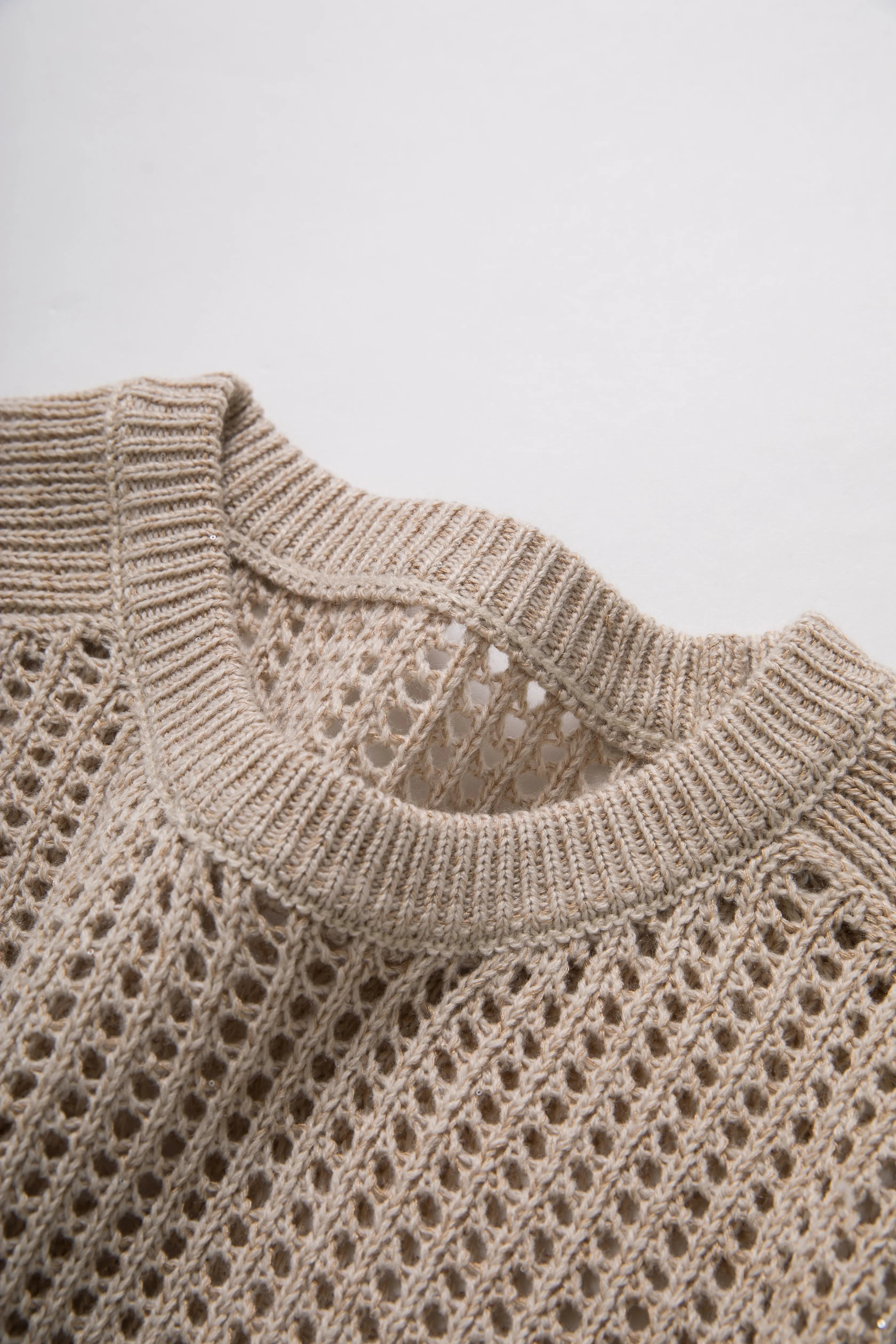 Woolen Hollow Out Sweater