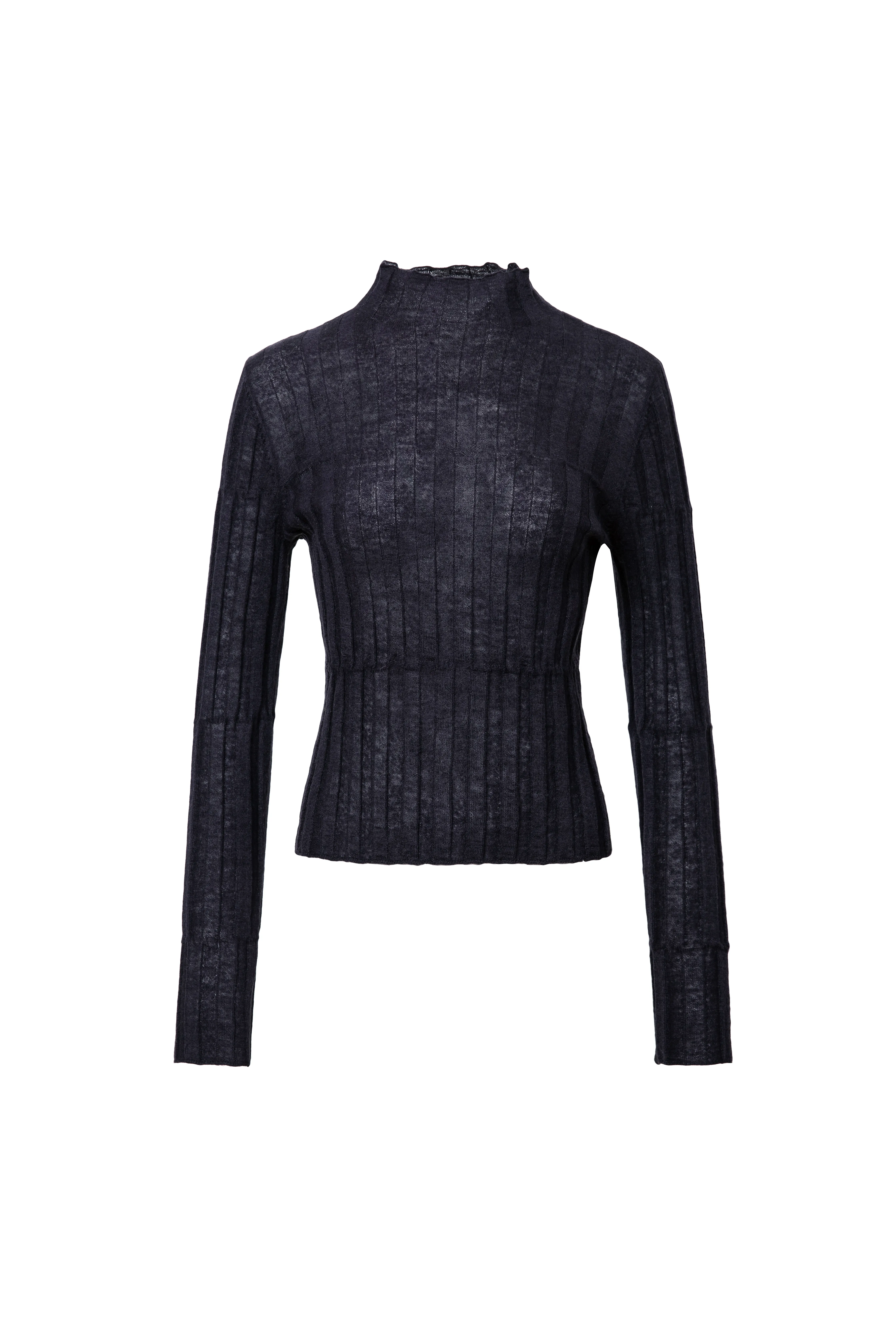 Woolen Long Sleeve Knit Top