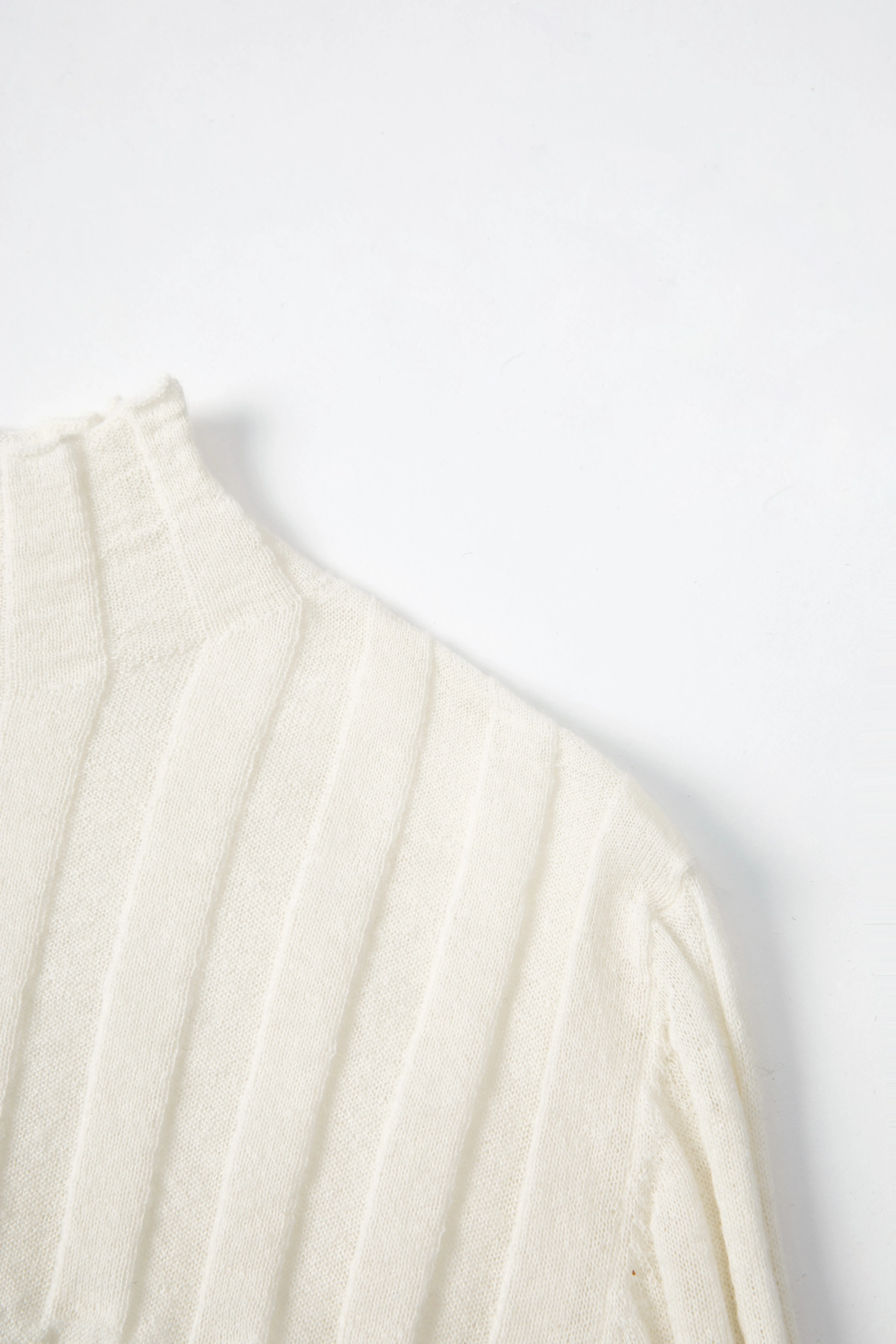 Woolen Long Sleeve Knit Top