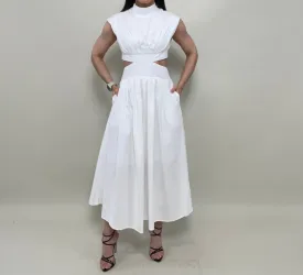 Yailyn Midi Cut Out Dress